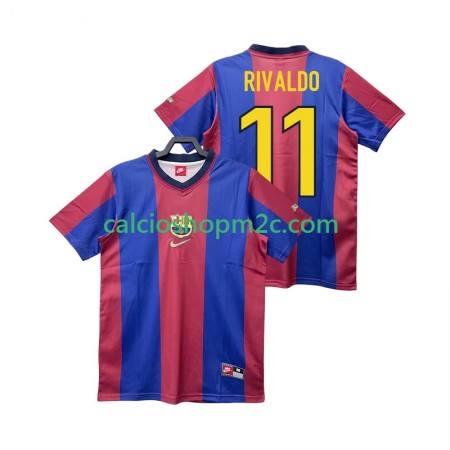 Barcellona RIVALDO 11 1999 Retro Maglia Prima 1998 Manica Corta